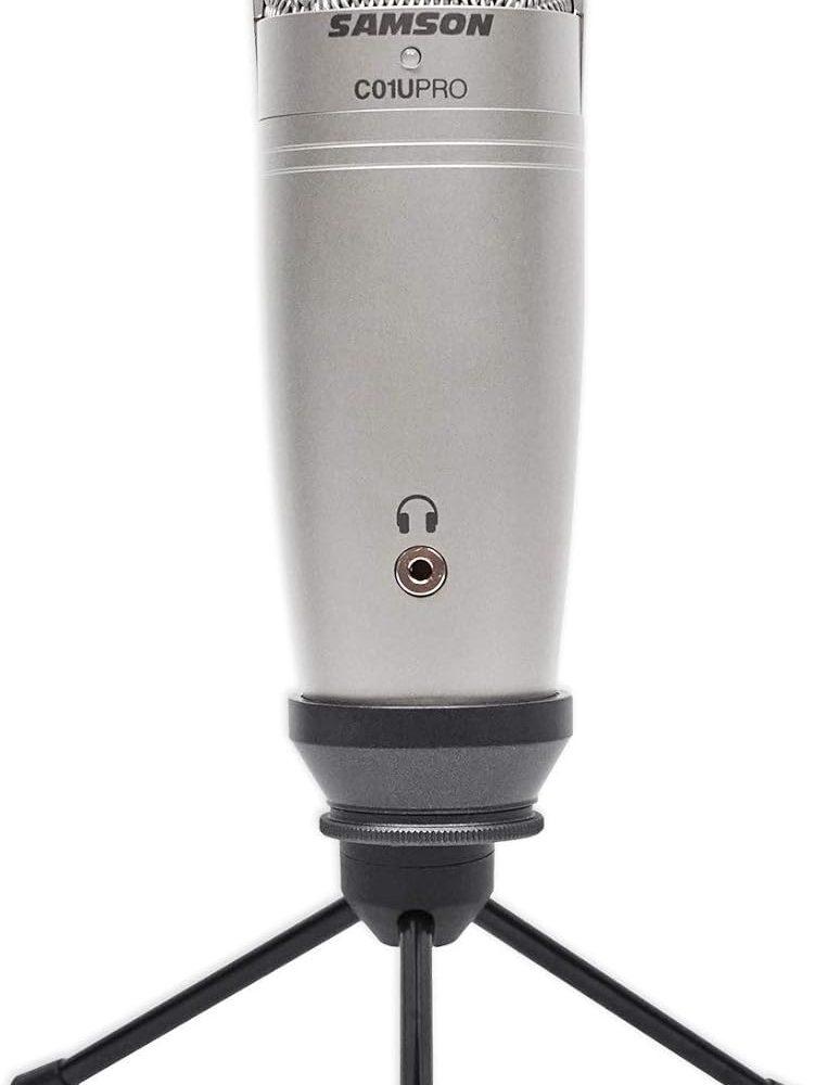 Samson C01U Pro USB Large Diaphragm Studio Condenser Microphone Mic+Tripod Stand